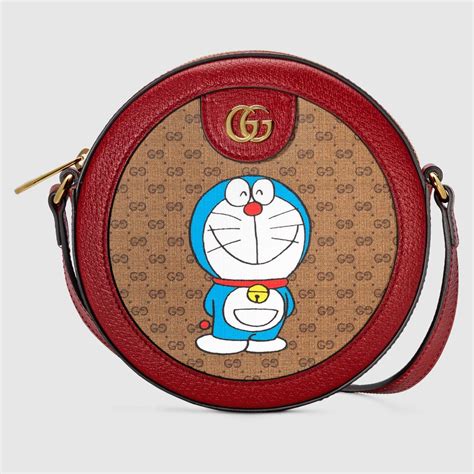 gucci doraemon round bag|white gucci canvas bag.